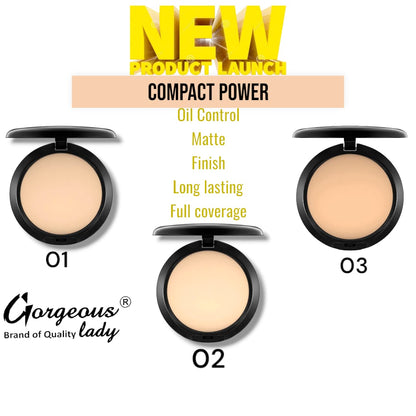 GORGEOUS LADY NEW MATTE FINISH COMPACT POWDER