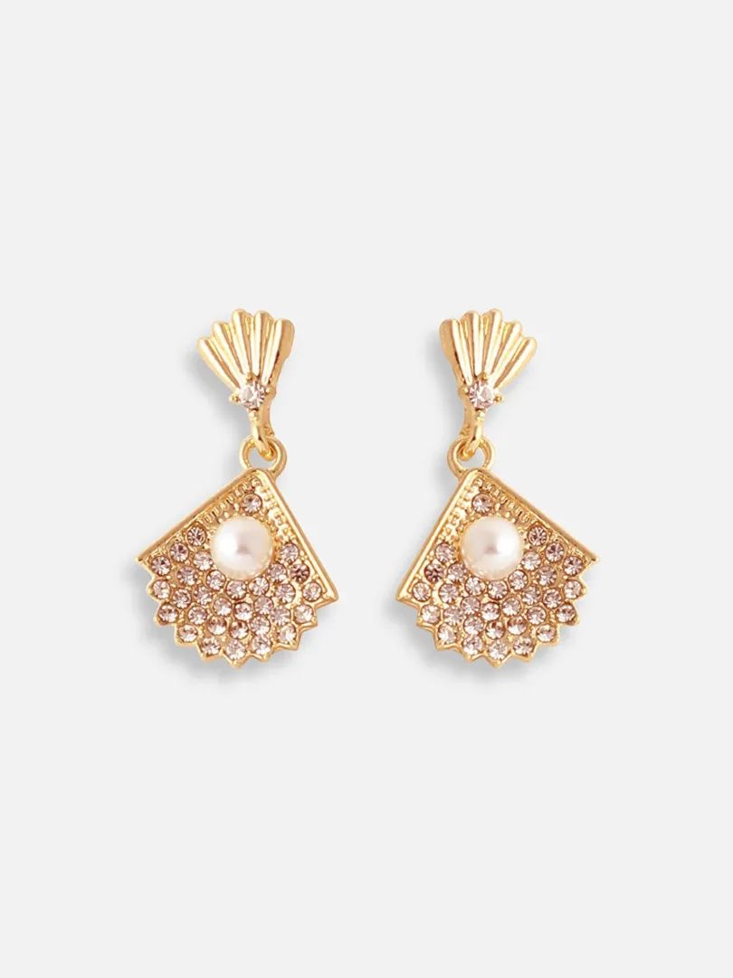 White Pearl Earrings