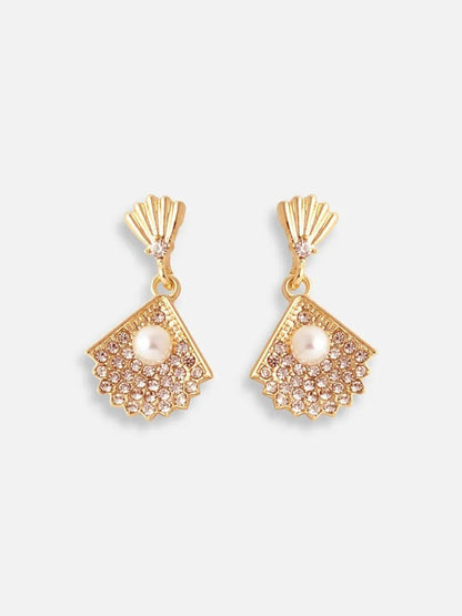 White Pearl Earrings