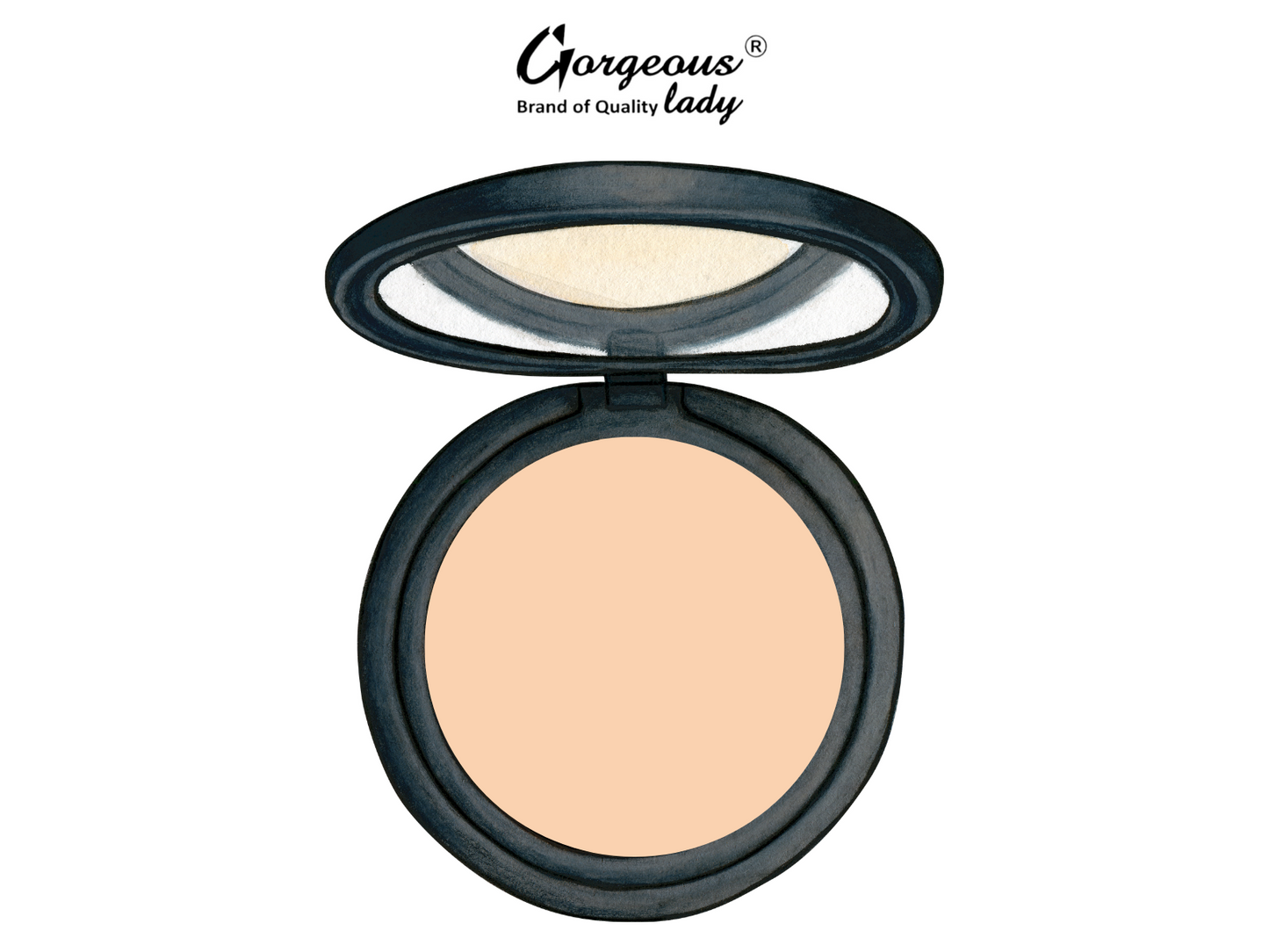 GORGEOUS LADY NEW MATTE FINISH COMPACT POWDER